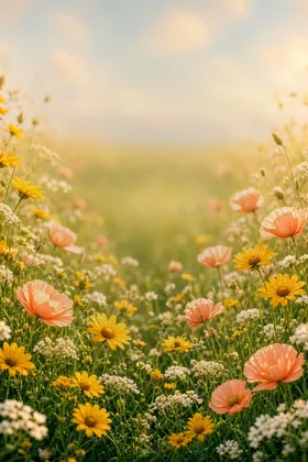 پس‌زمینه دشت گل برای صفحه لینک شخصی