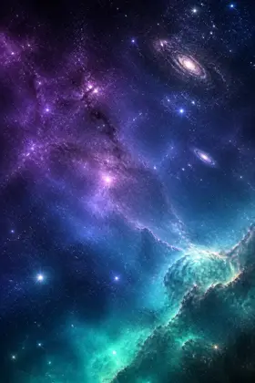 پس‌زمینه فضا برای صفحه لینک شخصی